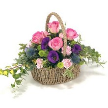 Funeral BasketPink & Purple