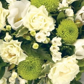 Florists Choice Handtie Greens and Whites