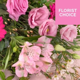 Florists Choice Handtie Pinks and White